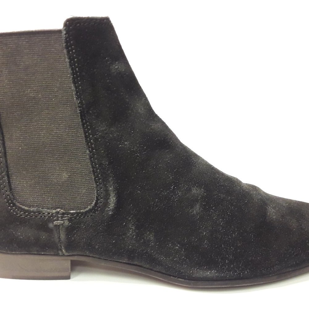 Walk London Black Suede Chelsea Boots(New)